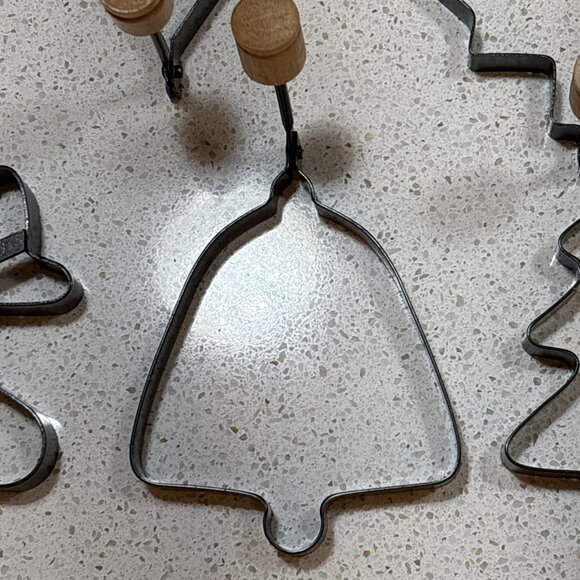 Pancake Ring Mold Lot 9 Holiday Truck Plane Cookie Heart Amaco Handles Non Stick - Picture 8 of 16